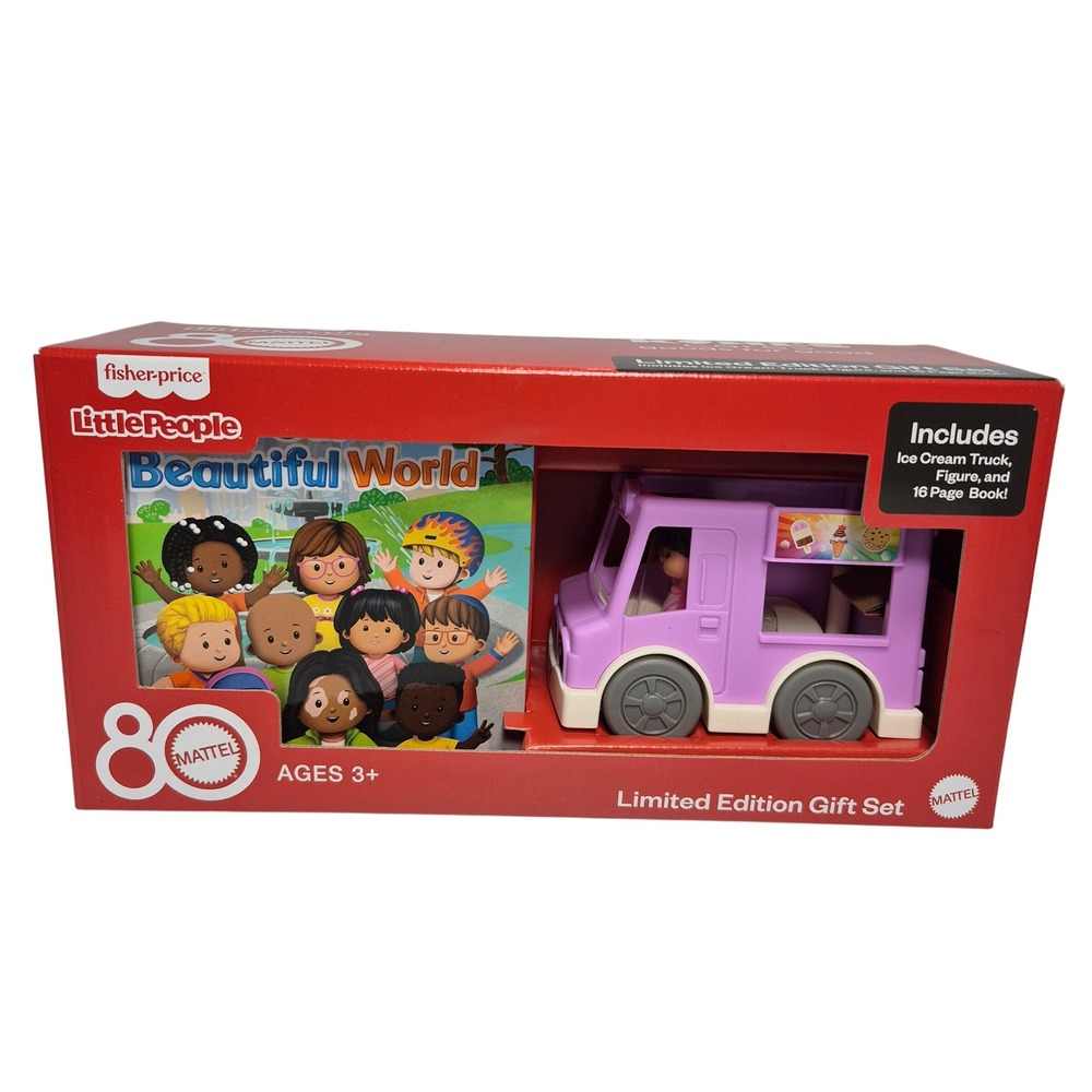 Fisher-Price Little People Our Beautiful World Book Purple Ice Cream Truck Kohls